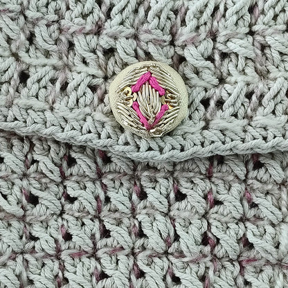 Macramé Sling Bags with Handmade Buttons