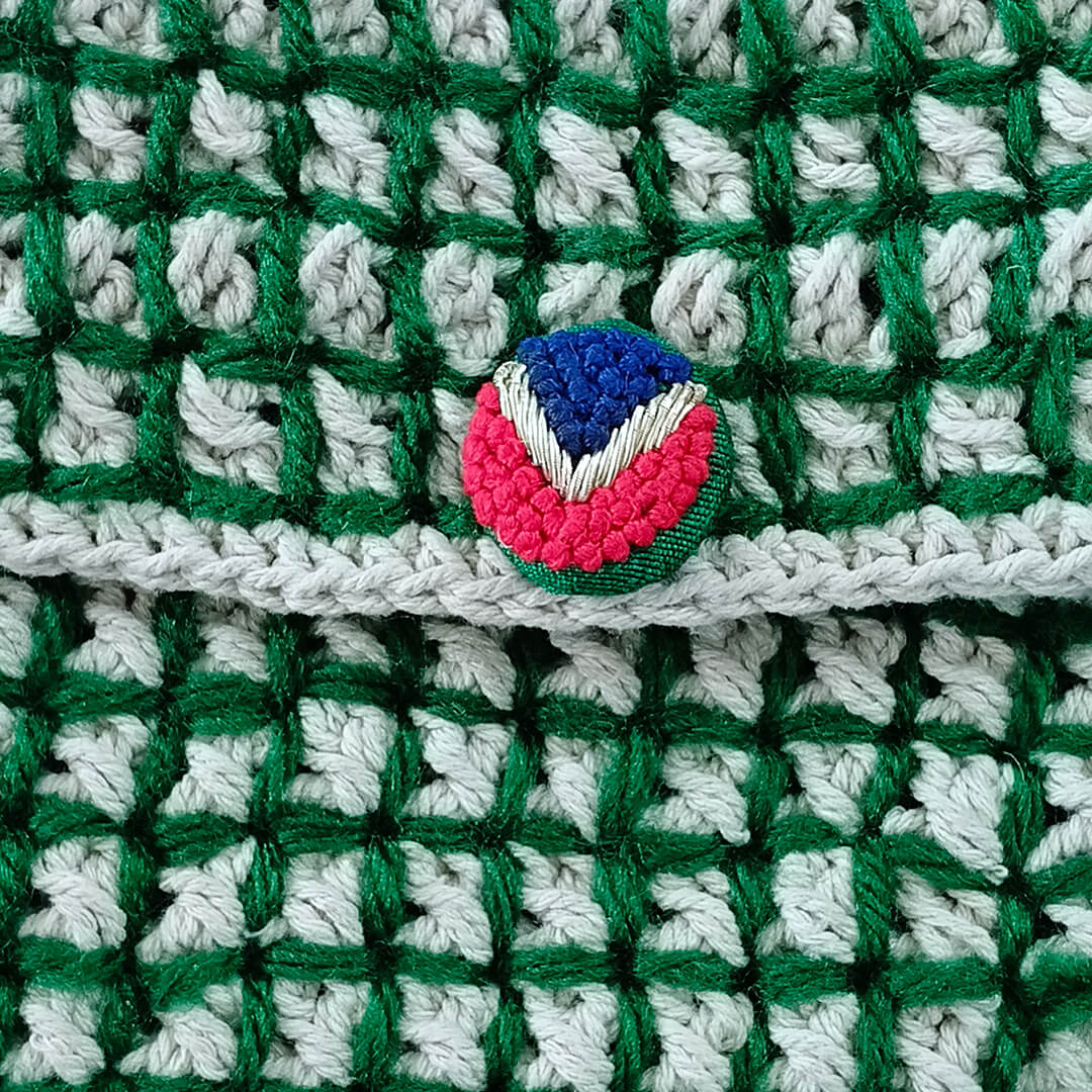 Macramé Sling Bags with Handmade Buttons