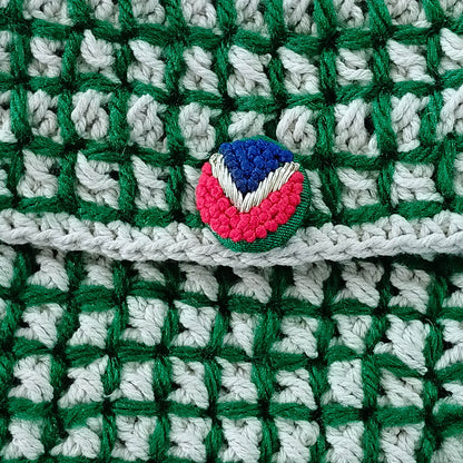 Macramé Sling Bags with Handmade Buttons