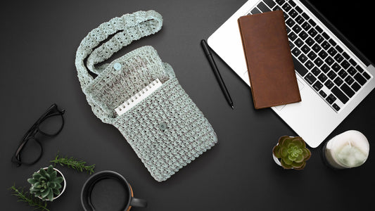 Macramé Sling Bags with Handmade Buttons