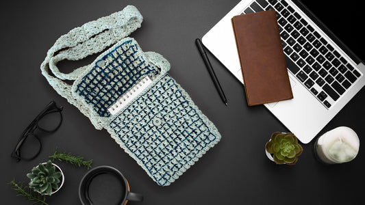 Macramé Sling Bags with Handmade Buttons