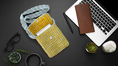 Macramé Sling Bags with Handmade Buttons