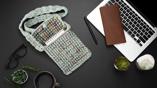 Macramé Sling Bags with Handmade Buttons