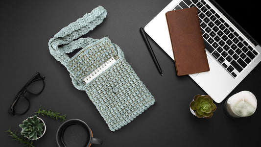 Macramé Sling Bags with Handmade Buttons