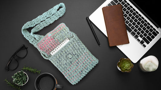 Macramé Sling Bags with Handmade Buttons