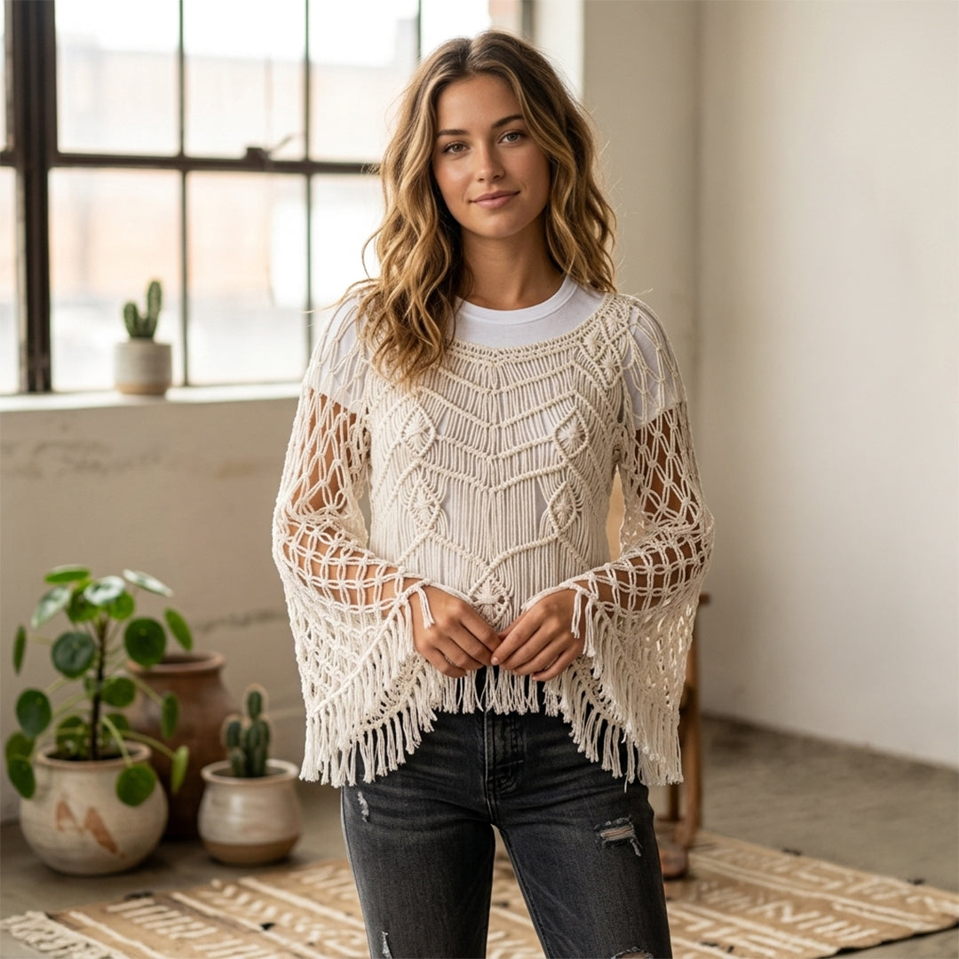 Macramé Top Fringes