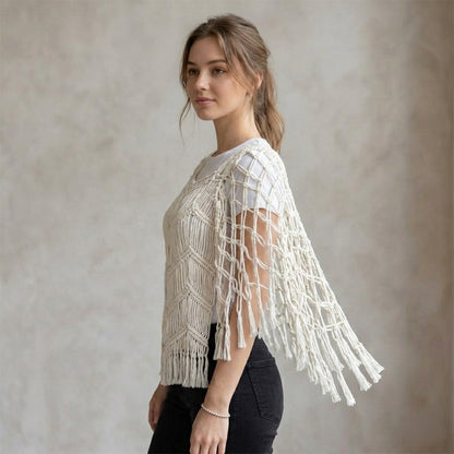 Macramé Top Waves