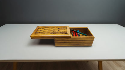 Multipurpose Rectangle Box with Slider in Teak Wood