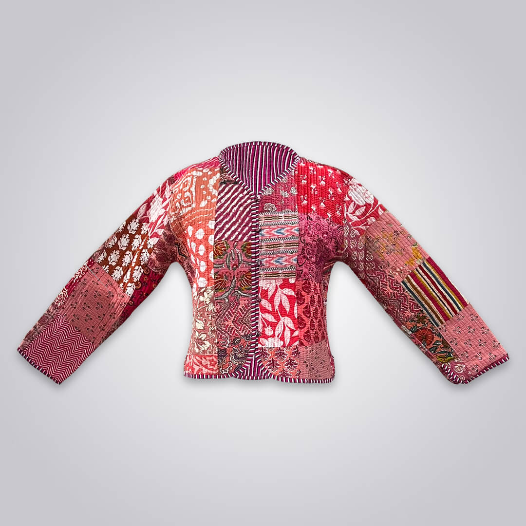 Cotton Quilted Reversible Crop Jackets