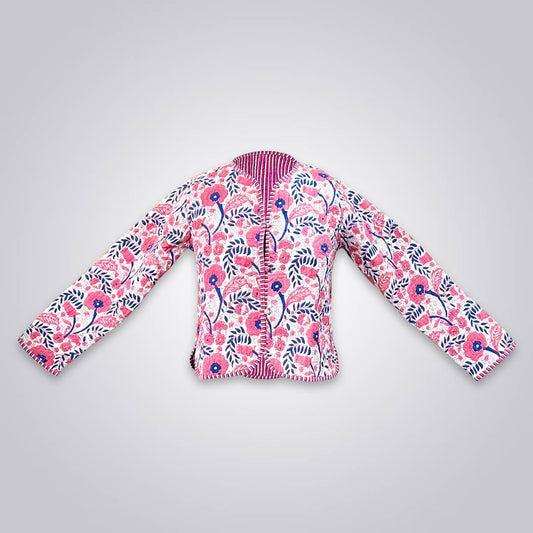 Cotton Quilted Reversible Crop Jackets