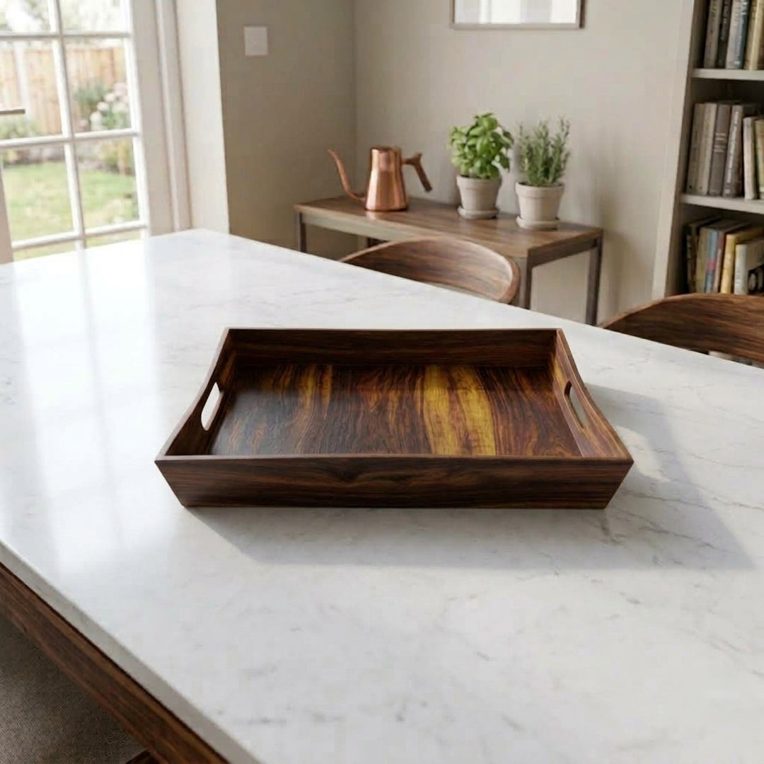 Rectangle Tray in Sheesham Wood