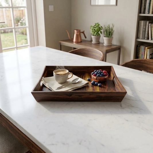 Rectangle Tray in Sheesham Wood