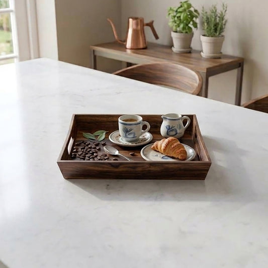 Rectangle Tray in Sheesham Wood