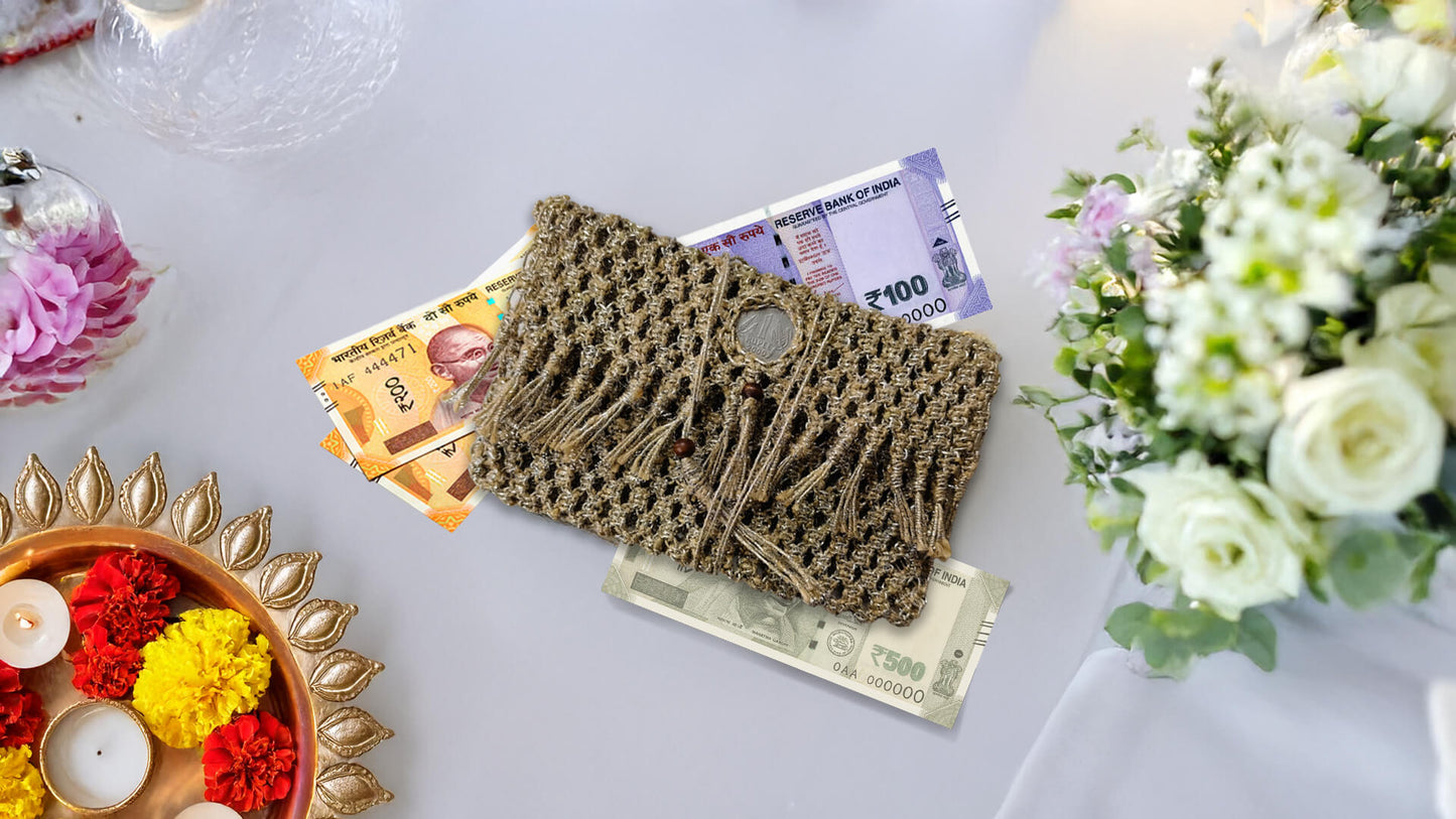 Shagun Pouch with Rupee Coin