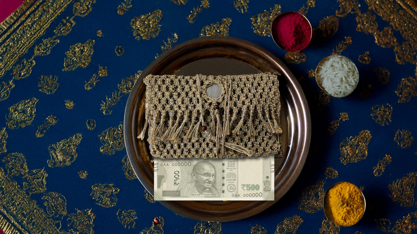 Shagun Pouch with Rupee Coin