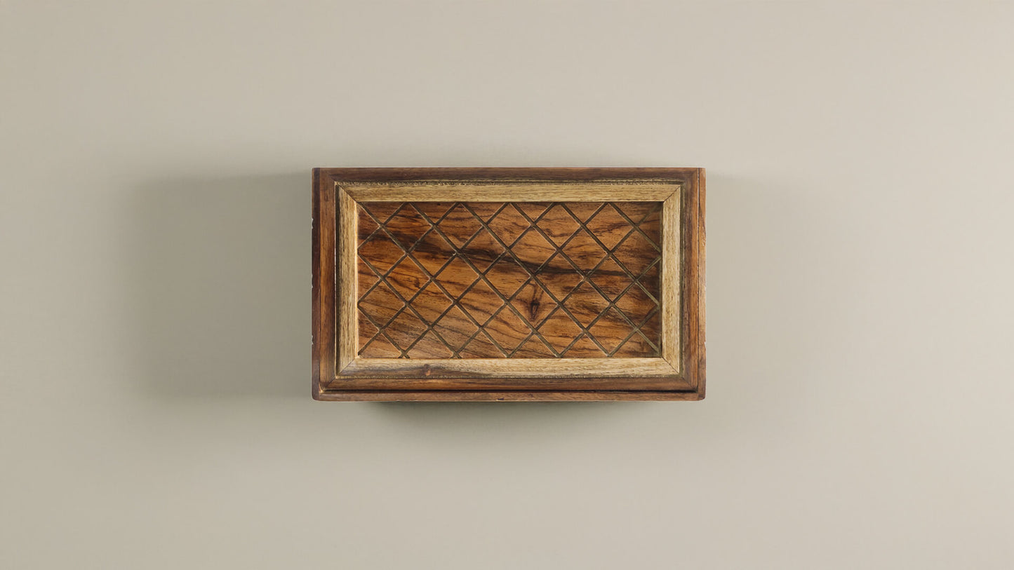 Storage Box with Lift Up Lid in Sheesham Wood