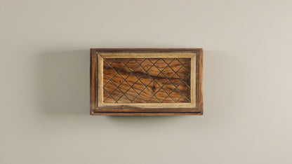 Storage Box with Lift Up Lid in Sheesham Wood