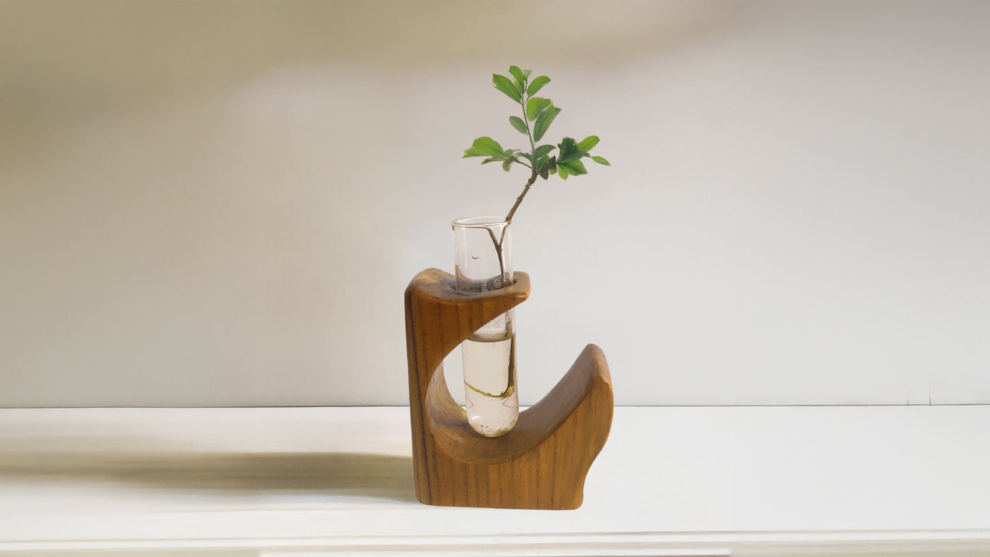 Half Spiral Test Tube Planter 02