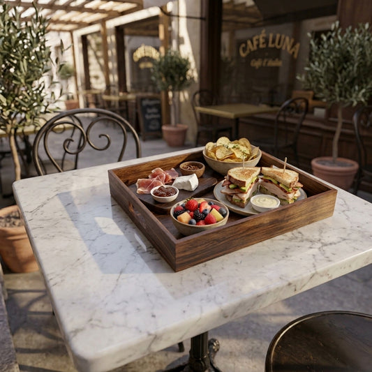 Square Tray in Sheesham Wood
