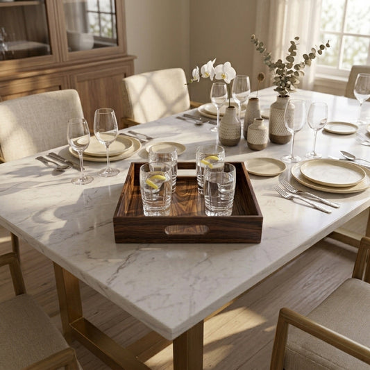 Square Tray in Sheesham Wood