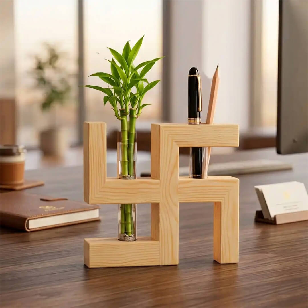 Swastika Test Tube Planter and Pen Holder