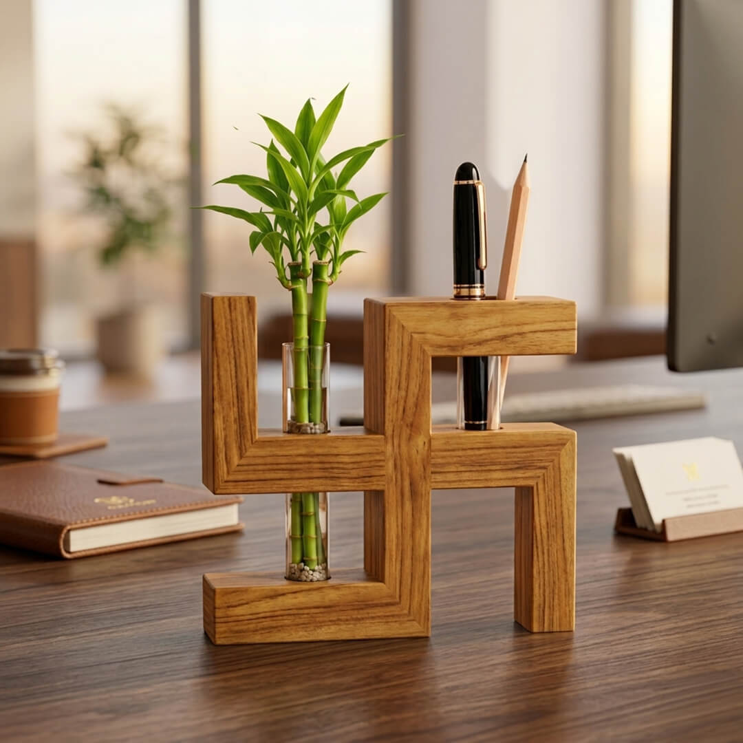 Swastika Test Tube Planter and Pen Holder