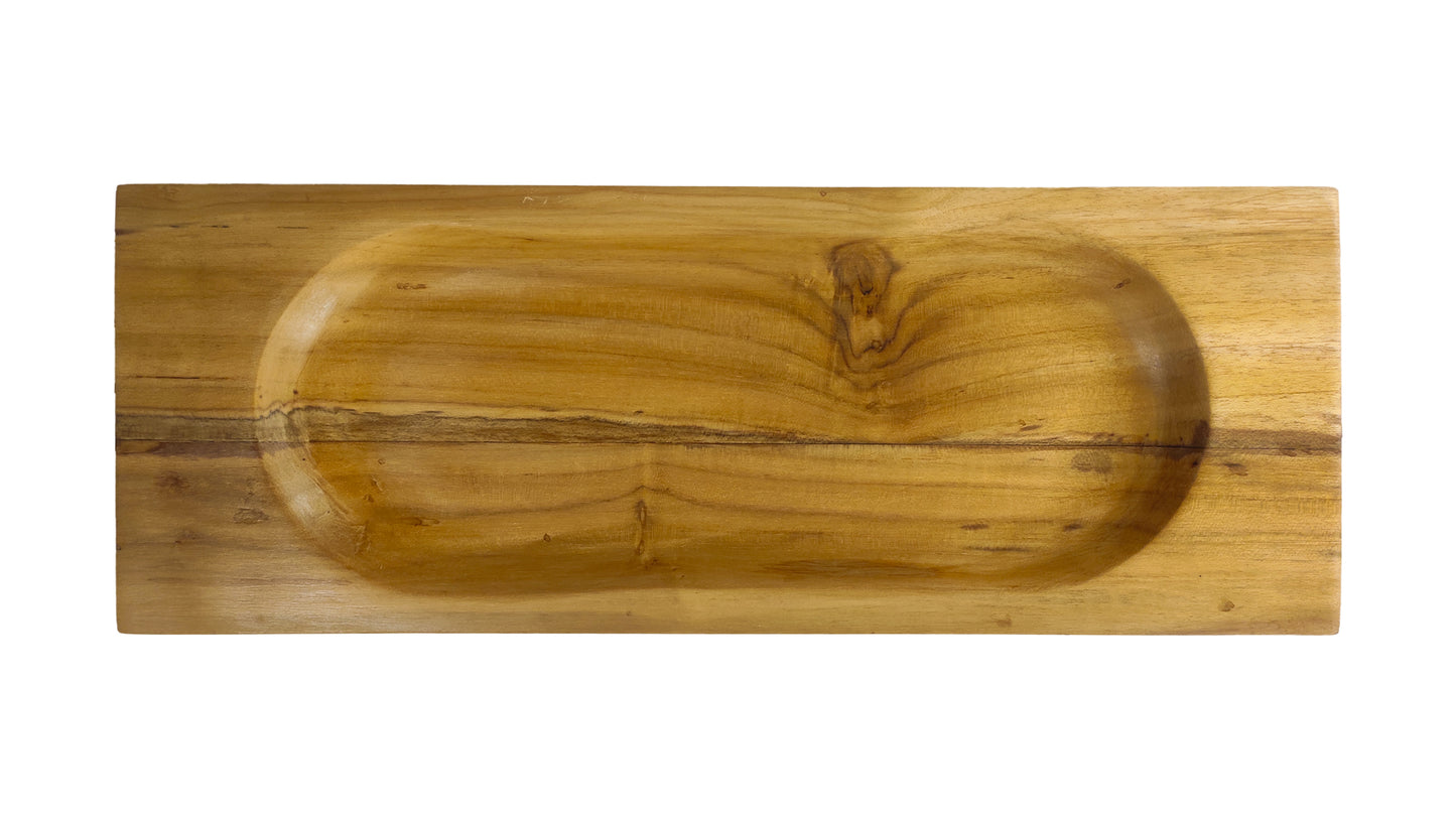Concave Tray in Teakwood