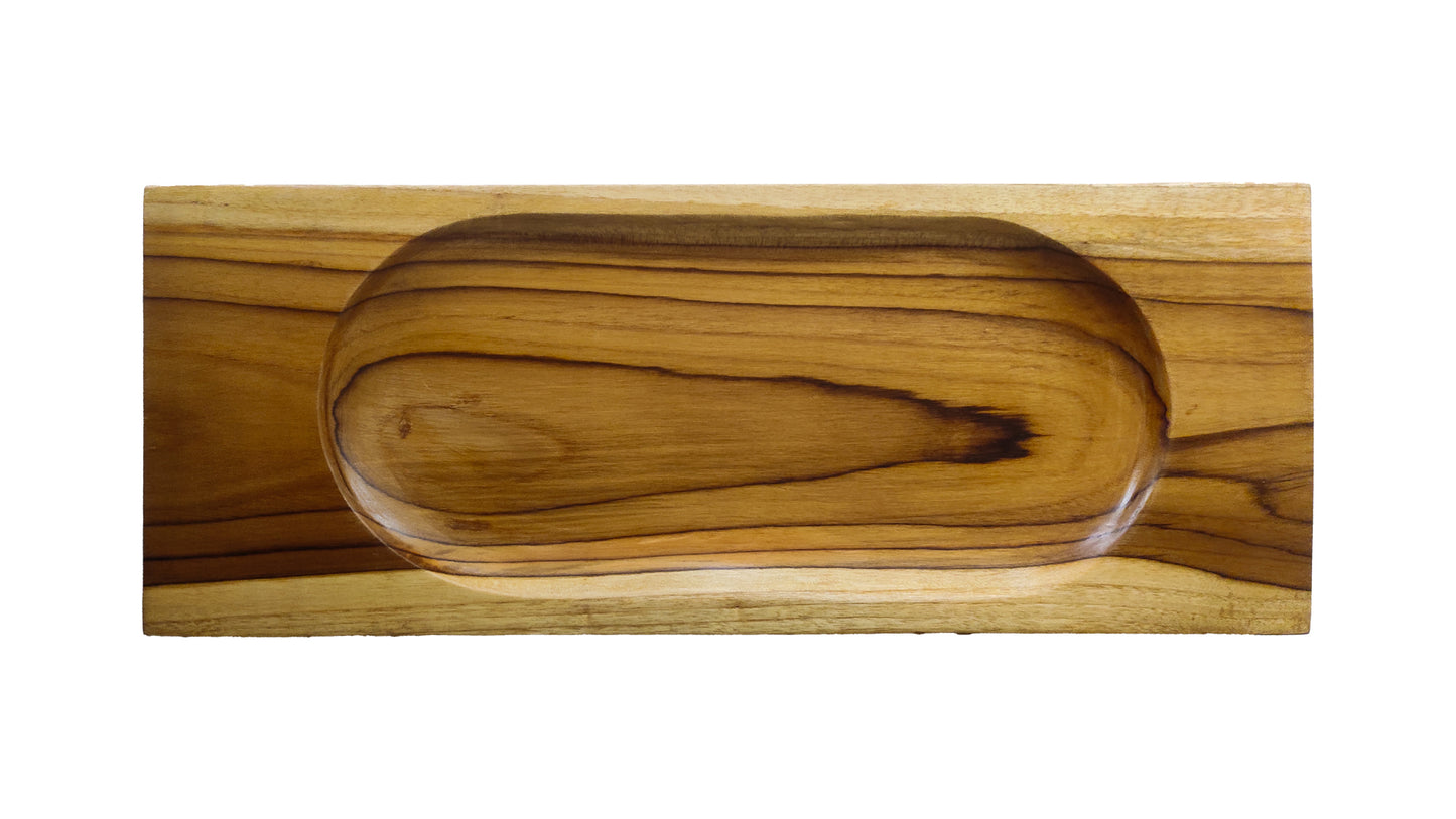 Concave Tray in Teakwood