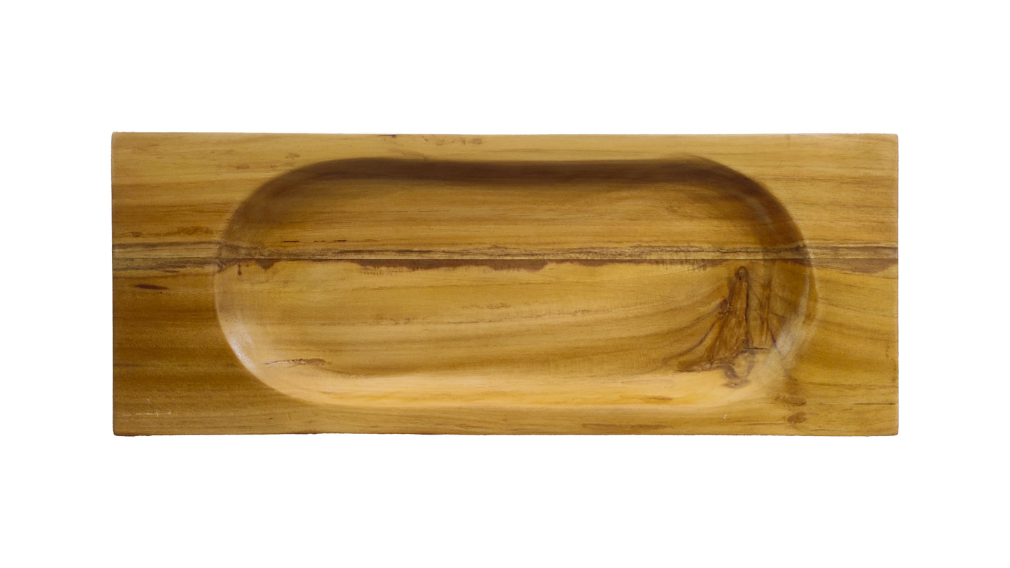 Concave Tray in Teakwood