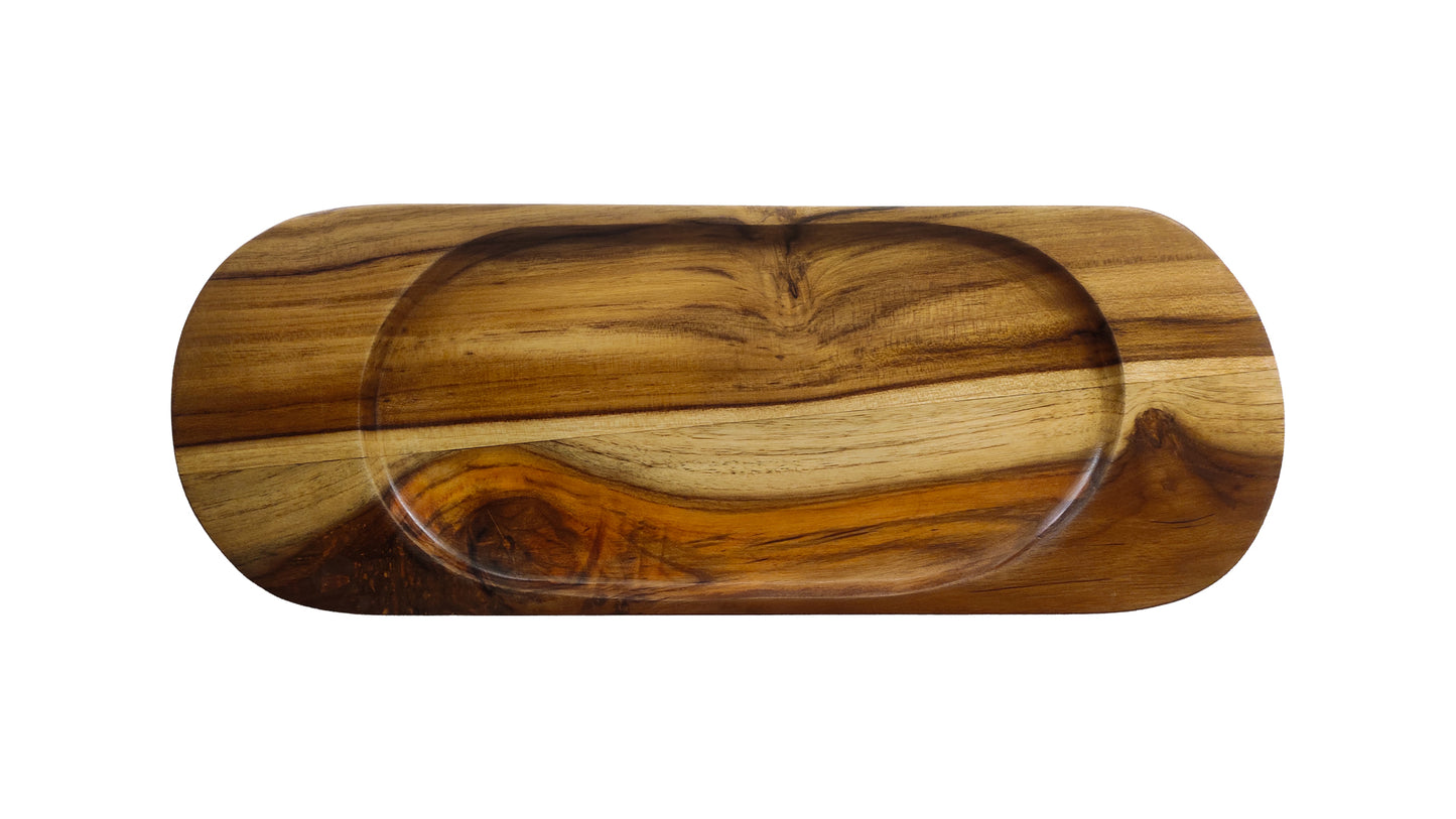 Concave Tray in Teakwood