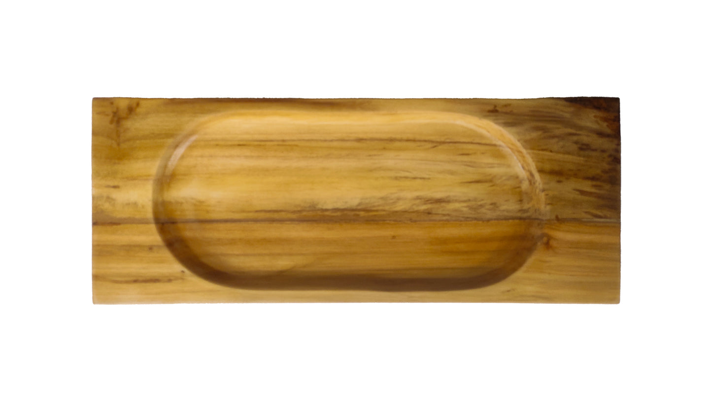 Concave Tray in Teakwood