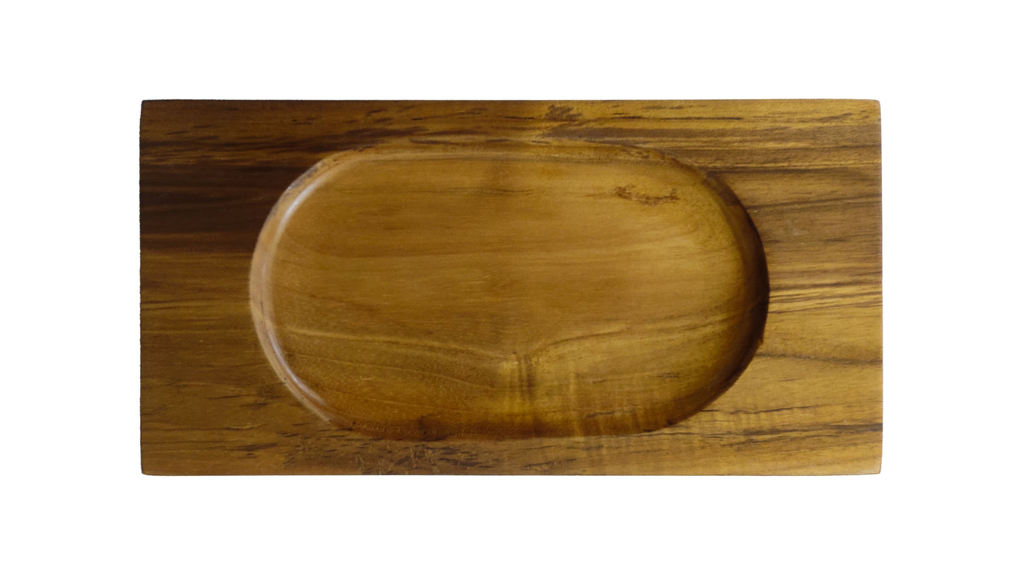 Concave Tray in Teakwood
