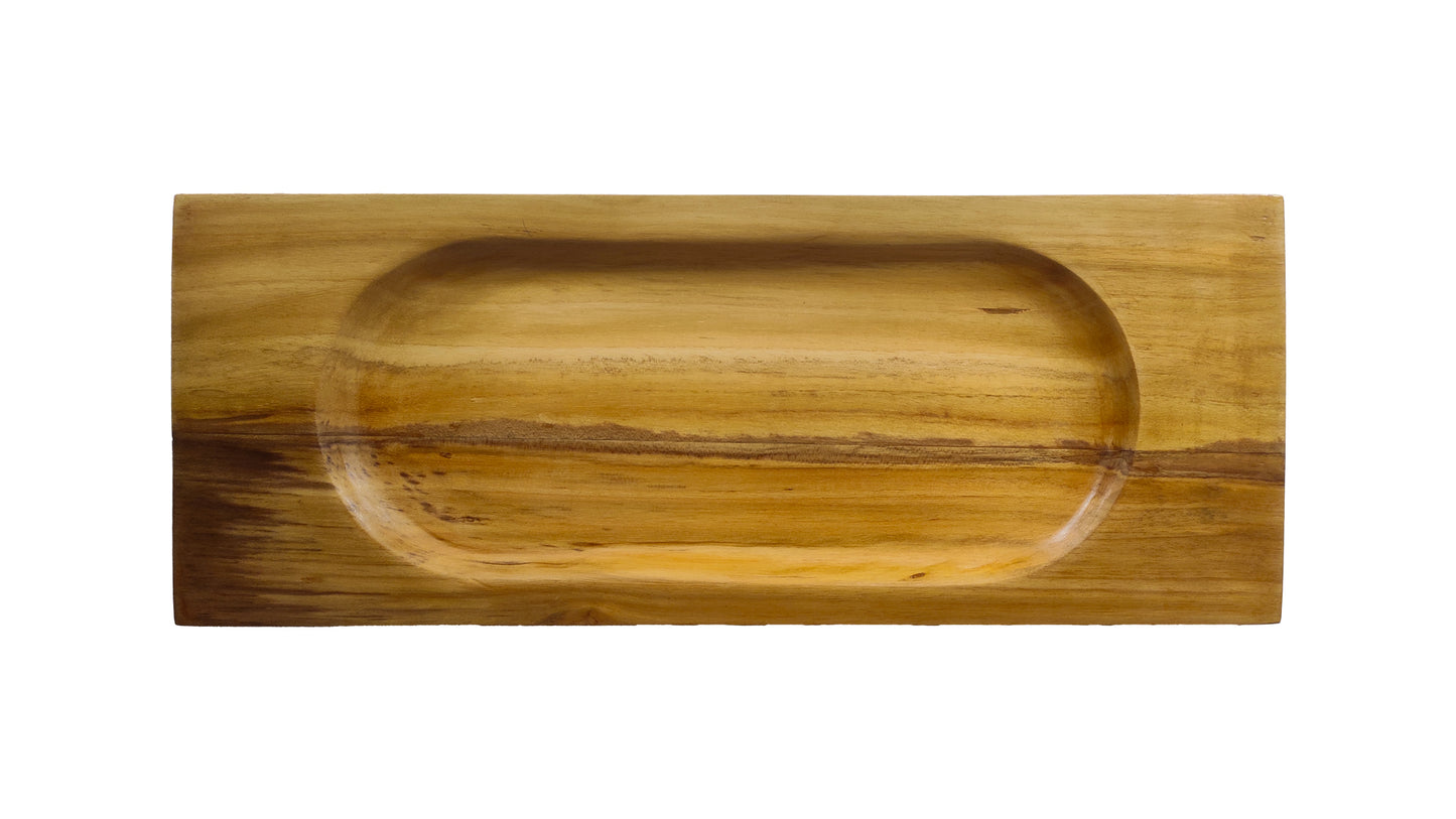 Concave Tray in Teakwood
