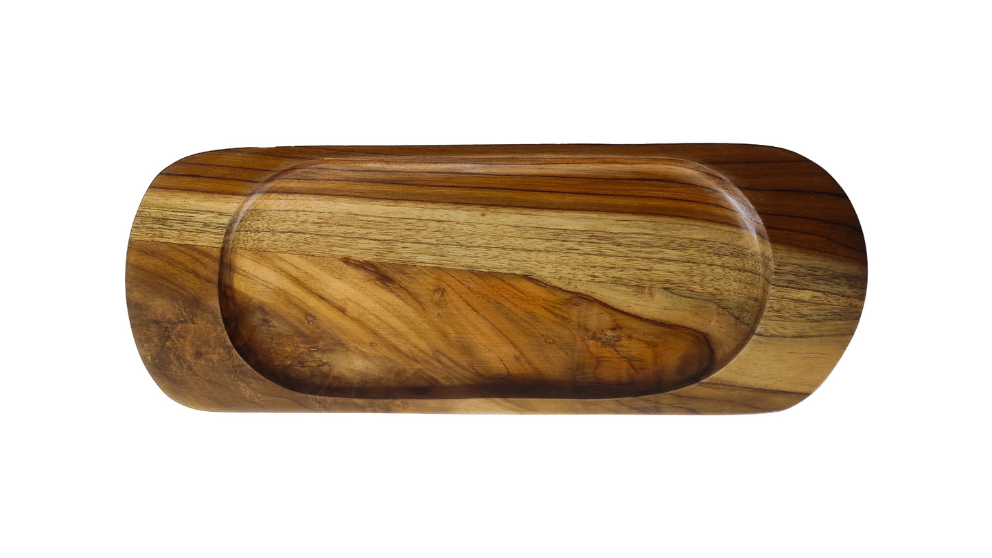 Concave Tray in Teakwood
