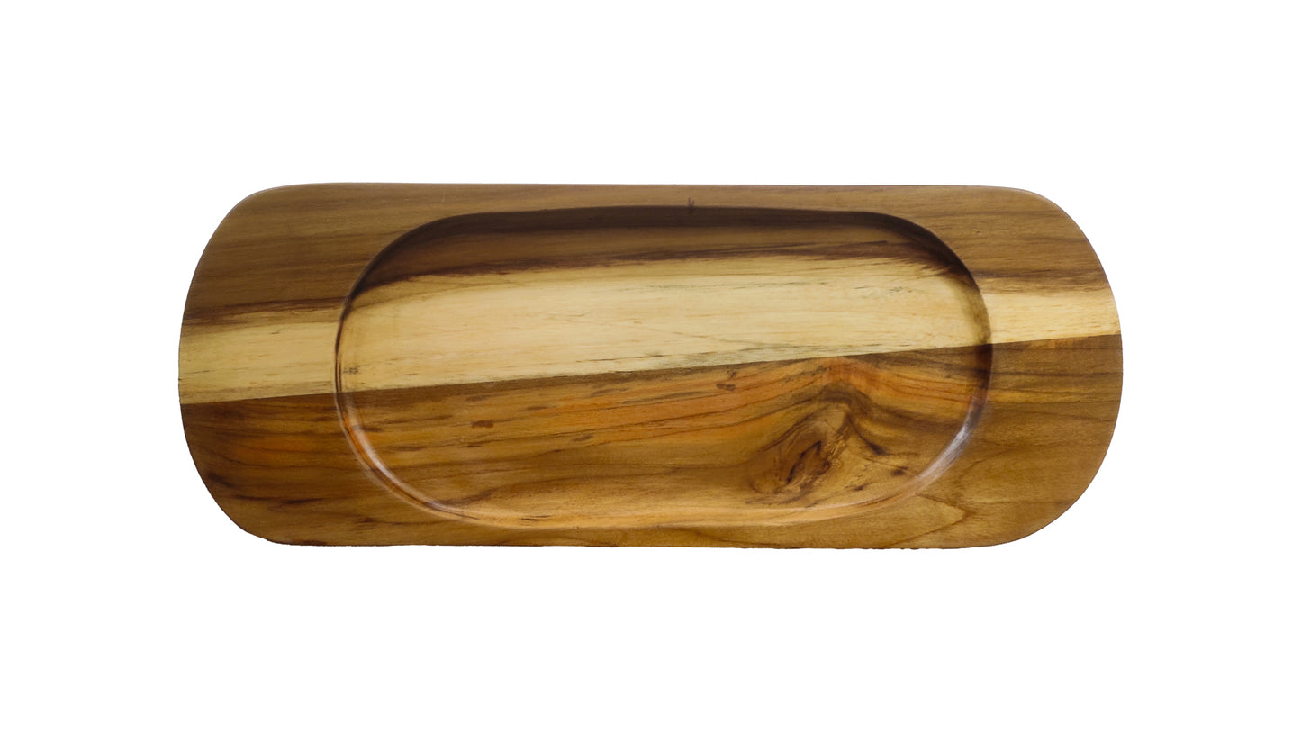 Concave Tray in Teakwood
