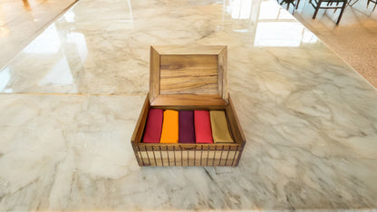 Storage Box with Lift Up Lid in Teak Wood