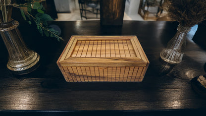 Storage Box with Lift Up Lid in Teak Wood