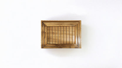 Storage Box with Lift Up Lid in Teak Wood