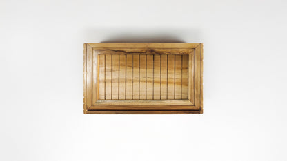 Storage Box with Lift Up Lid in Teak Wood