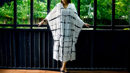 Tie and Dye Printed Long Maxi Gown Kaftan