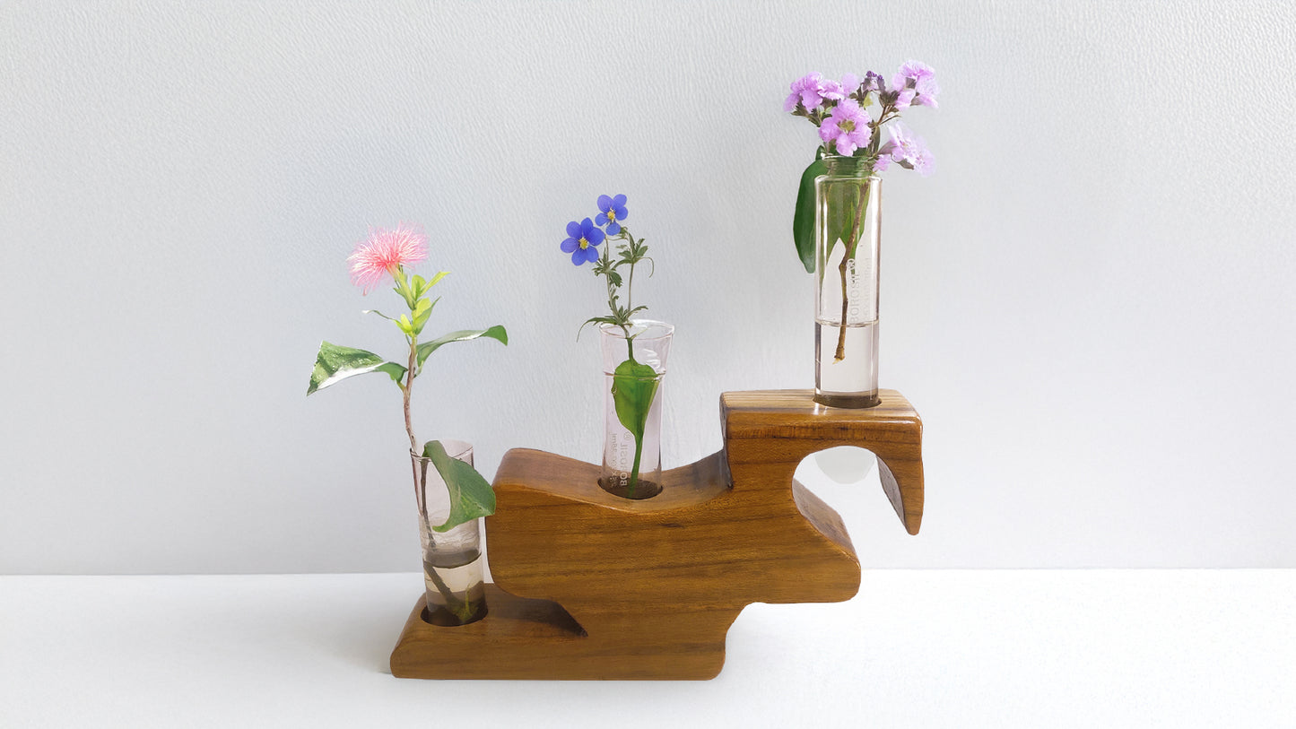 Perching Eagle Triple Test Tube Planter 01