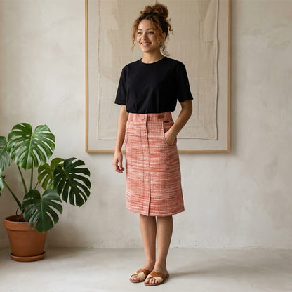 Twiggy Skirt in Khadi